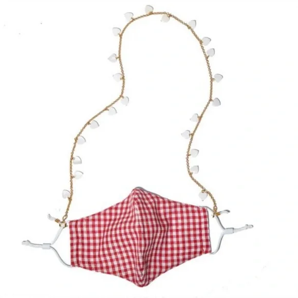 NWT 💜Lele Sadoughi Pearl Dangling Charm Sunglasses Chain - Picture 2 of 5